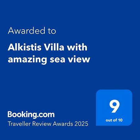 Alkistis Villa With Amazing Sea View Maroulás Exterior photo